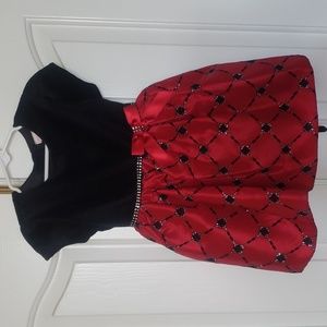 Youngland Velvet Taffeta Pettifor BeJeweled Dress